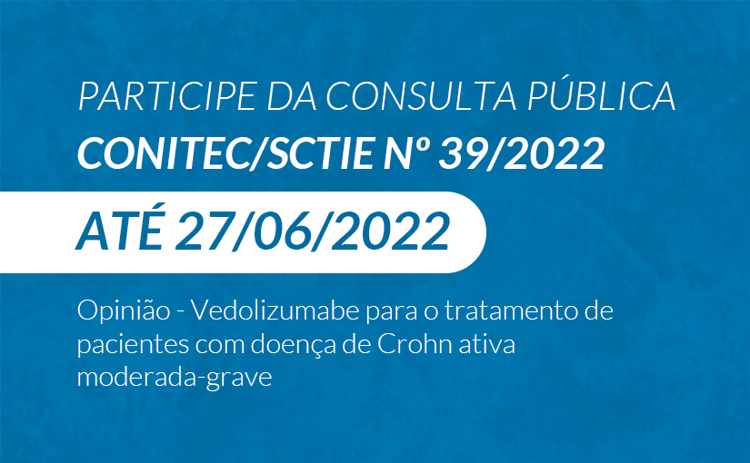 Consulta Pública Conitec/SCTIE nº 39/2022